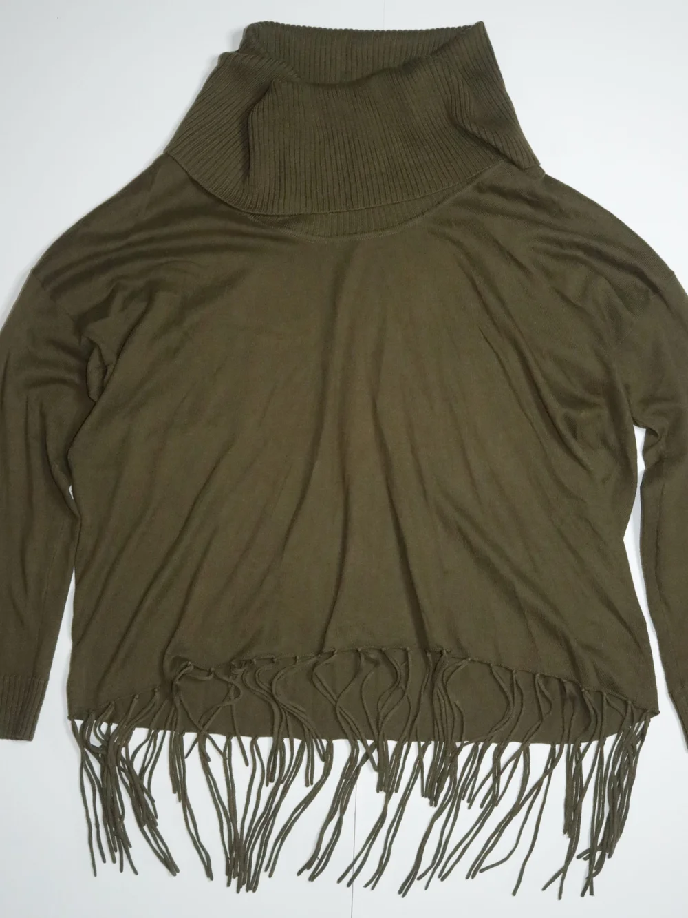 Michael Kors Sweater Women's XL Turtle Neck Olive Green